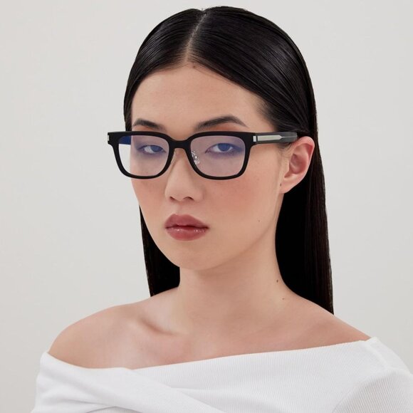 Saint Laurent SL722 006 Square Eyeglasses 51mm – Havana - Picture 3 of 11